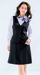 Aラインスカート ミニヘリンボーン 362302