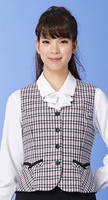 S-03873 03876 03879 SELERY(セロリー) ベスト 千鳥チェック 99-S03873