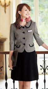 en joie(アンジョア) 56303 2WAYストレッチでシワになりにくいAラインスカート 無地 93-56303