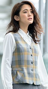 S-04234 04236 SELERY(セロリー) ベスト チェック 99-S04234