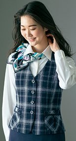S-04241 04249 SELERY(セロリー) ベスト チェック 99-S04241