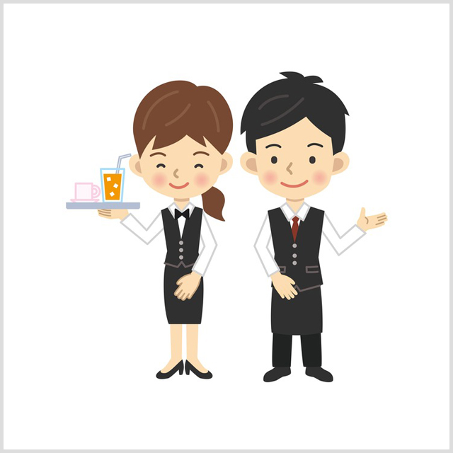 接客業の男女