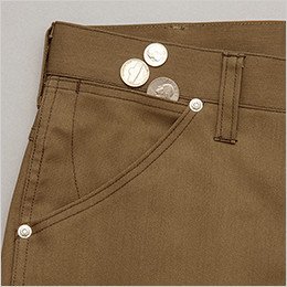 右側 鍵や小物の収納に便利なサブポケット付きのポケット