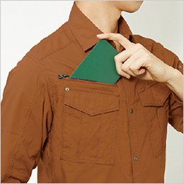 右胸 レベルブック収納ポケット