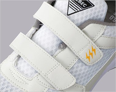 着脱とフィット感の調整が簡単にできるマジックテープ仕様