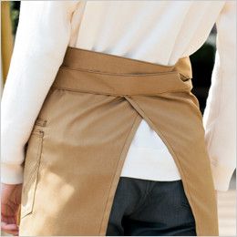 AZ64181 アイトス Wrangler(ラングラー) ミディエプロン(男女兼用) バックスタイル