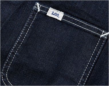 LCV19002 Lee ベスト(男女兼用) Leeのピスネームの付いた左胸ポケット