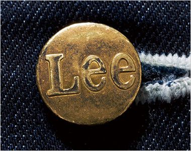 LCV19002 Lee ベスト(男女兼用) Leeロゴ入りのオリジナルボタン