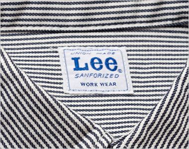 LWS46002 Lee ワーク半袖シャツ(男性用) Leeワークウェアオリジナルブランドネームタグ