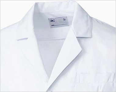 MZ-0176 ミズノ(mizuno) ドクターコート(男性用) 襟部分
