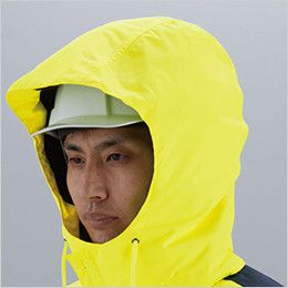 自重堂 48473 高視認性安全服 防水防寒コート(フード付) ヘルメット対応フード