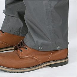 7720 カジメイク 東レ ブリザテック KJレインパンツ(男女兼用) パンツ裾幅を調節できるスナップボタン付