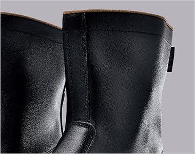 ジーベック 85028 安全半長靴 スチール先芯 ひもなしのシンプルデザイン