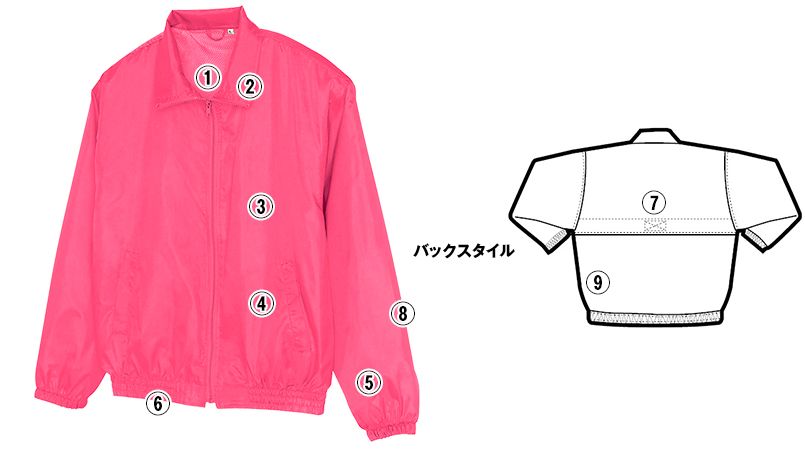 AZ50102 アイトス 裏メッシュブルゾン(男女兼用) 商品詳細・こだわりPOINT
