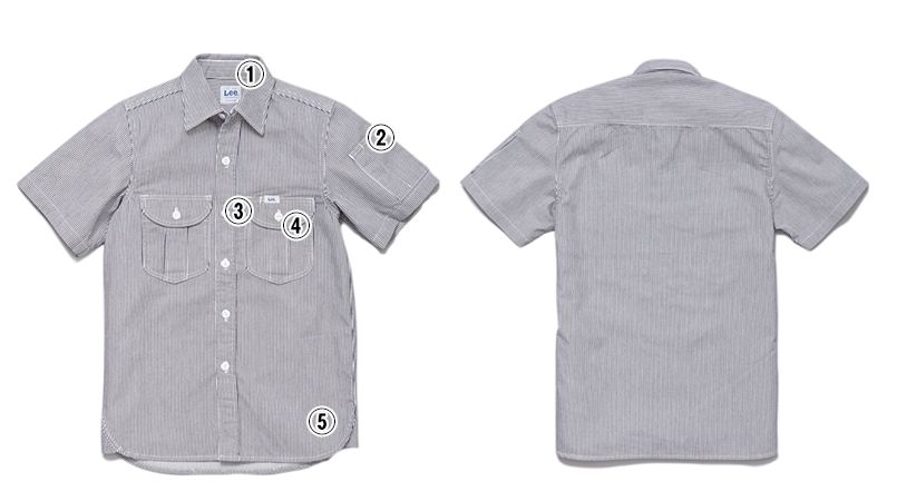 LWS46002 Lee ワーク半袖シャツ(男性用) 商品詳細・こだわりPOINT