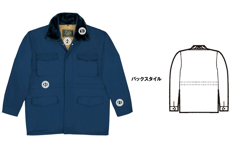 自重堂 7200 カストロコート(ドカジャン・フード付き) 商品詳細・こだわりPOINT