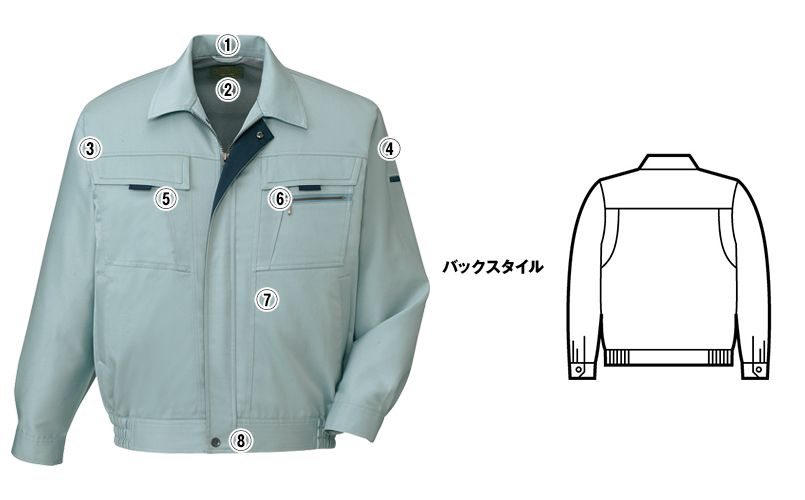 自重堂 80900 まるごとストレッチ ブルゾン 商品詳細・こだわりPOINT